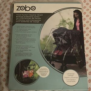 Zobo Travel System Weather Shield - Clear Rain Cover